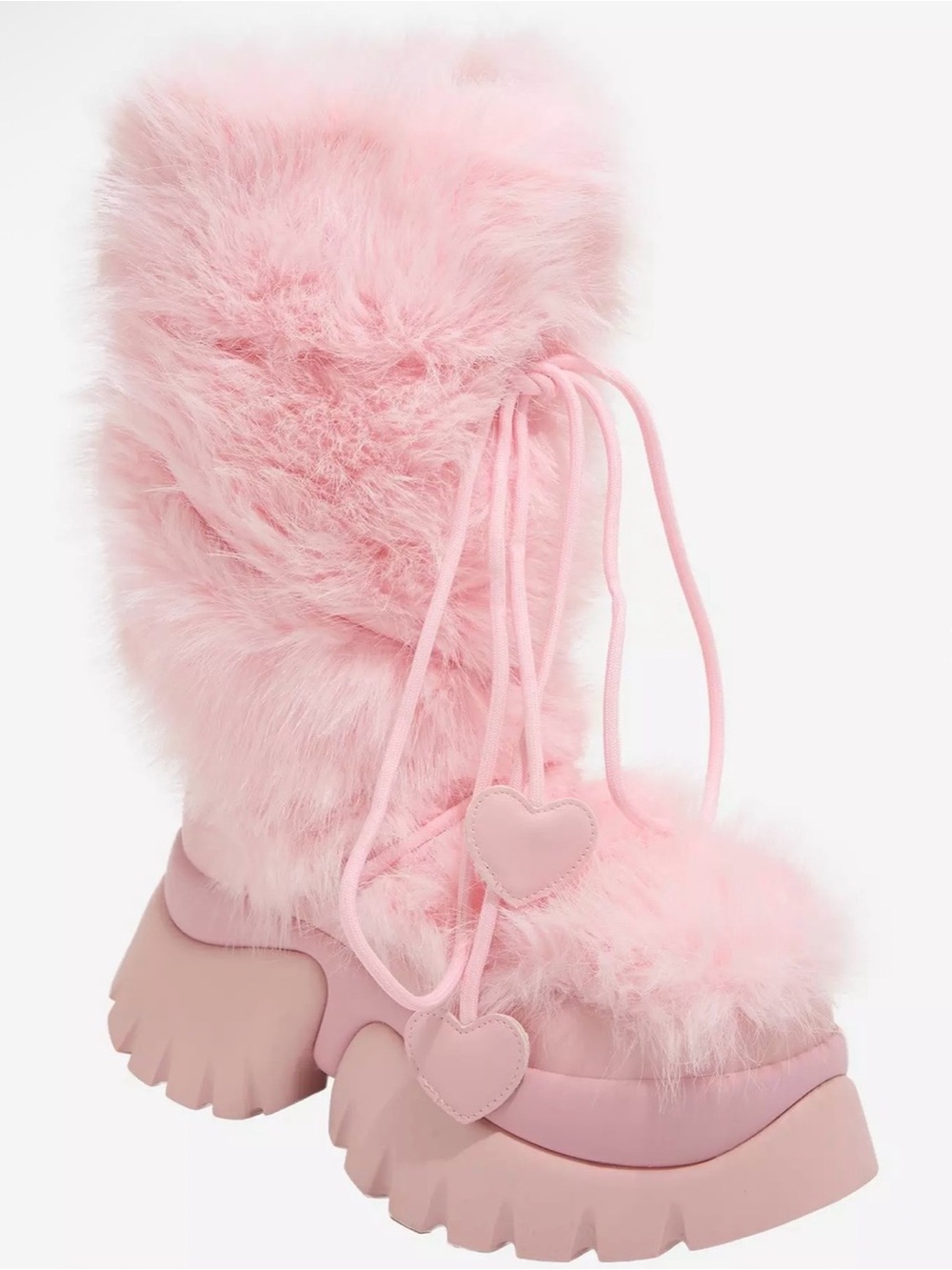 Koi Pink Sasquatch Fuzzy Snow Boots